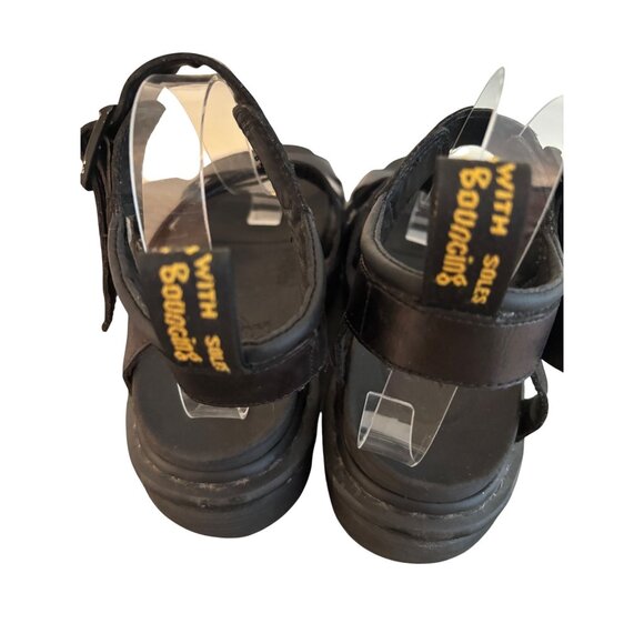 Dr. Martens Blaire Fisherman Sandals Black Hydro Leather Adjustable Ankl… - Picture 8 of 15